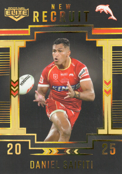 2025 NRL Elite - New Recruit Album Card - NRA 5 - Daniel Saifiti - 121/162