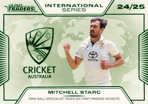 2025-26 Cricket Traders - International Series - IS 09 - Mitchell Starc - Australia