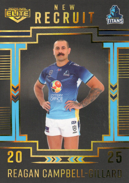 2025 NRL Elite - New Recruit Album Card - NRA 6 - Reagan Campbell-Gillard - 001/162