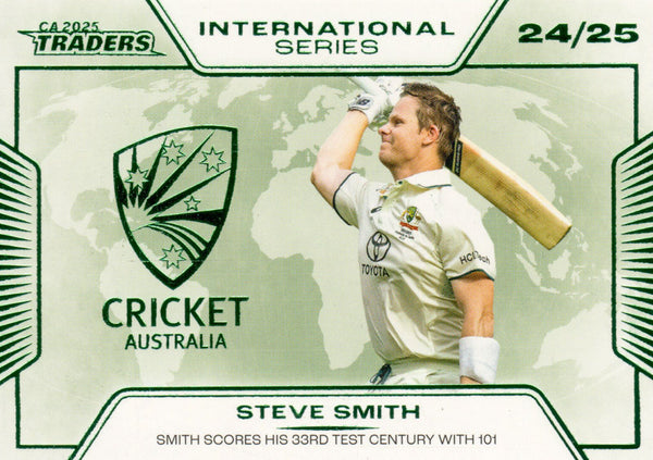 2025-26 Cricket Traders - International Series - IS 12 - Steve Smith - Australia