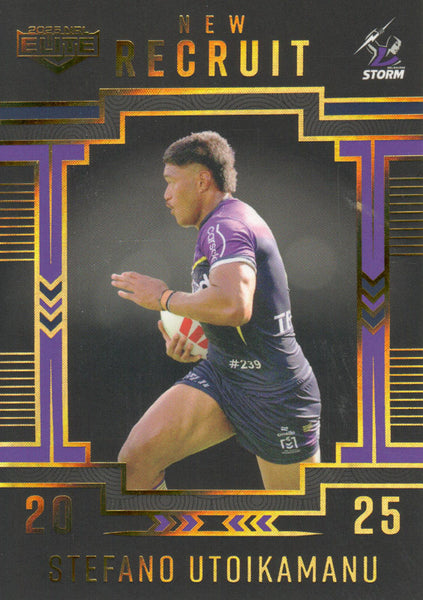 2025 NRL Elite - New Recruit Album Card - NRA 8 - Stefano Utoikamanu - 117/162