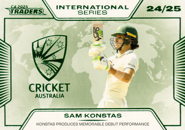 2025-26 Cricket Traders - International Series - IS 14 - Sam Konstas - Australia