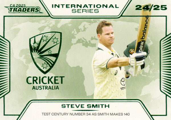 2025-26 Cricket Traders - International Series - IS 15 - Steve Smith - Australia