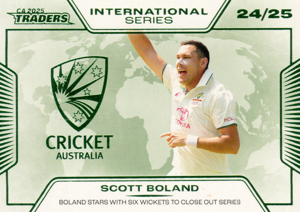 2025-26 Cricket Traders - International Series - IS 16 - Scott Boland - Australia