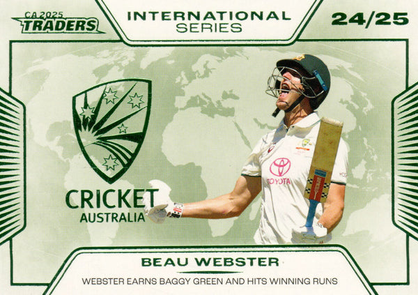 2025-26 Cricket Traders - International Series - IS 17 - Beau Webster - Australia