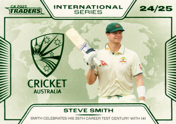 2025-26 Cricket Traders - International Series - IS 19 - Steve Smith - Australia