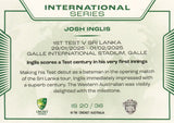 2025-26 Cricket Traders - International Series - IS 20 - Josh Inglis - Australia
