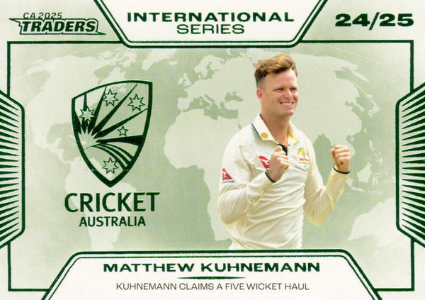 2025-26 Cricket Traders - International Series - IS 21 - Matthew Kuhnemann - Australia