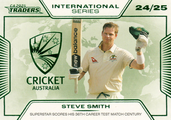 2025-26 Cricket Traders - International Series - IS 23 - Steve Smith - Australia