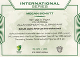 2025-26 Cricket Traders - International Series - IS 25 - Megan Schutt - Australia