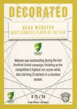 2025-26 Cricket Traders - Decorated - D 12 - Beau Webster - Australia