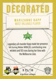 2025-26 Cricket Traders - Decorated - D 23 - Marizanne Kapp - Melbourne Stars