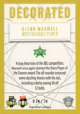 2025-26 Cricket Traders - Decorated - D 24 - Glenn Maxwell - Melbourne Stars