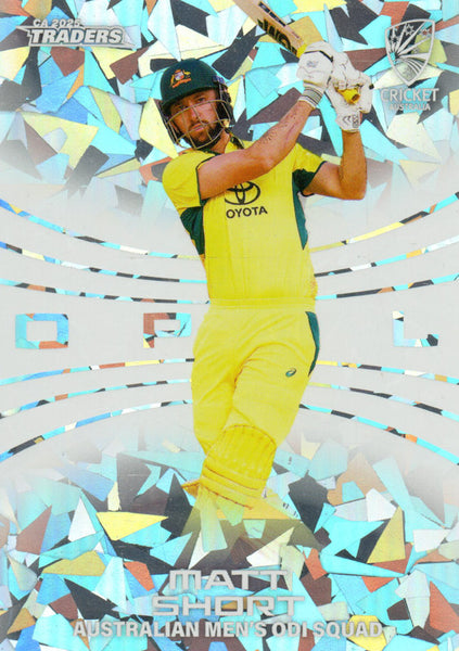 2025-26 Cricket Traders - Mojo Opal White - O 017 - Matt Short - 10/37