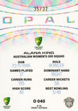 2025-26 Cricket Traders - Mojo Opal White - O 040 - Alana King - 35/37