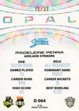 2025-26 Cricket Traders - Mojo Opal White - O 064 - Madeleine Penna - 15/37