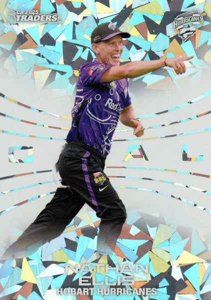 2025-26 Cricket Traders - Mojo Opal White - O 080 - Nathan Ellis - 33/37