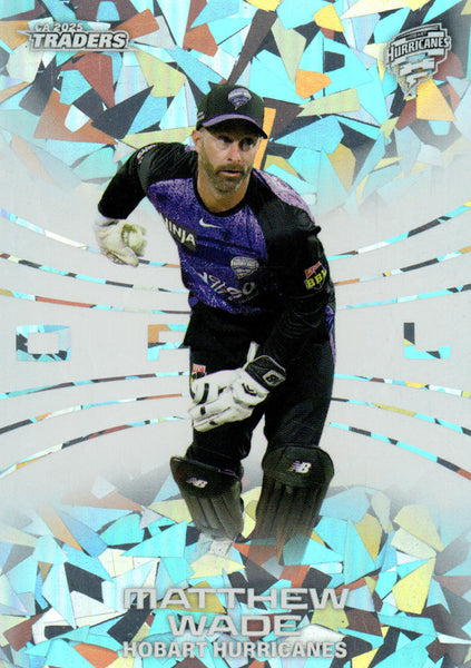 2025-26 Cricket Traders - Mojo Opal White - O 085 - Matthew Wade - 18/37
