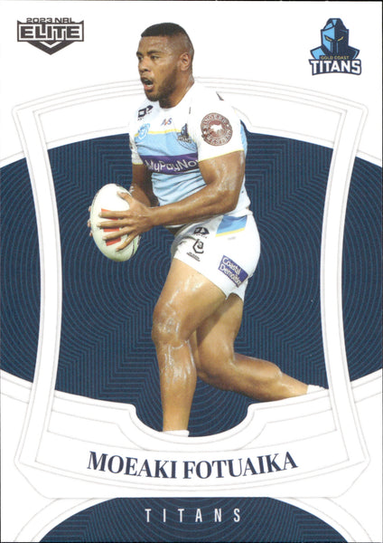 2023 NRL Elite Common Card - 052 - Moeaki Fotuaika - Gold Coast Titans