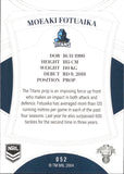 2023 NRL Elite Common Card - 052 - Moeaki Fotuaika - Gold Coast Titans