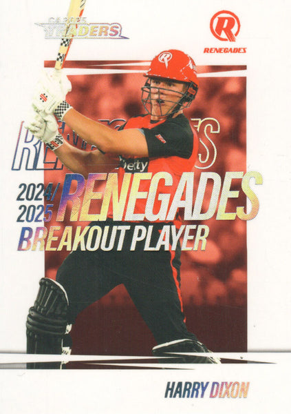 2025-26 Cricket Traders - Breakout - BO 09 - Harry Dixon - Melbourne Renegades