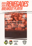 2025-26 Cricket Traders - Breakout - BO 09 - Harry Dixon - Melbourne Renegades