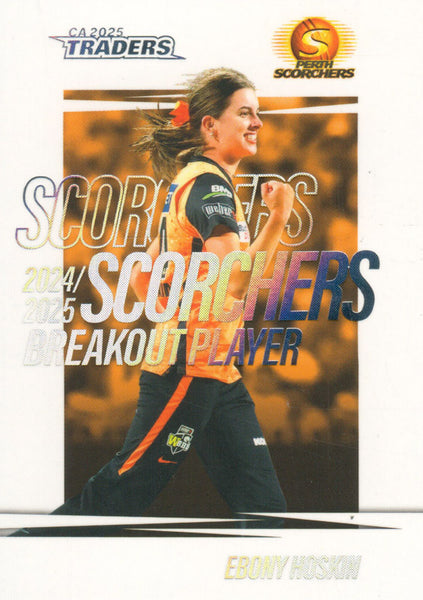 2025-26 Cricket Traders - Breakout - BO 14 - Ebony Hoskin - Perth Scorchers