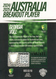 2025-26 Cricket Traders - Breakout Signature - BOS 02 - Georgia Voll - 130/177