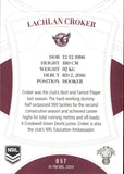2023 NRL Elite Common Card - 057 - Lachlan Croker - Manly-Warringah Sea Eagles