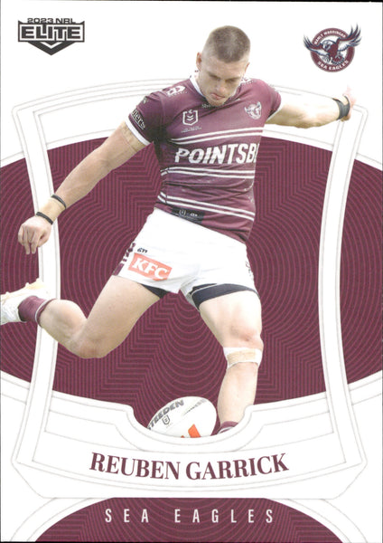 2023 NRL Elite Common Card - 058 - Reuben Garrick - Manly-Warringah Sea Eagles