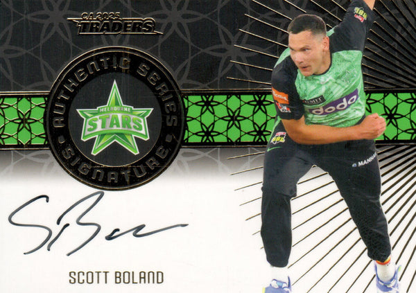 2025-26 Cricket Traders - Authentic Signature Black - ASB 09 - Scott Boland - 20/94
