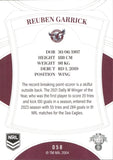 2023 NRL Elite Common Card - 058 - Reuben Garrick - Manly-Warringah Sea Eagles