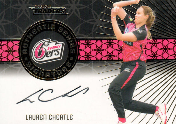 2025-26 Cricket Traders - Authentic Signature Black - ASB 11 - Lauren Cheatle - 80/94