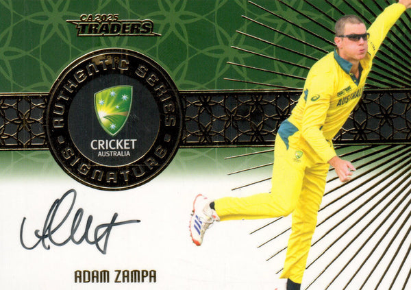 2025-26 Cricket Traders - Authentic Signature Team - AST 03 - Adam Zampa - 21/47