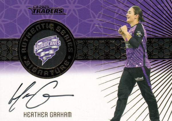 2025-26 Cricket Traders - Authentic Signature Team - AST 07 - Heather Graham - 01/47