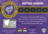 2025-26 Cricket Traders - Authentic Signature Team - AST 07 - Heather Graham - 18/47