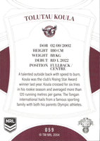 2023 NRL Elite Common Card - 059 - Tolutau Koula - Manly-Warringah Sea Eagles