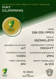 2025-26 Cricket Traders - Silver - S 003 - Pat Cummins - Australia Men's Test