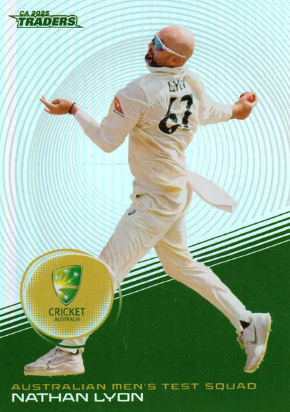 2025-26 Cricket Traders - Silver - S 007 - Nathan Lyon - Australia Men's Test