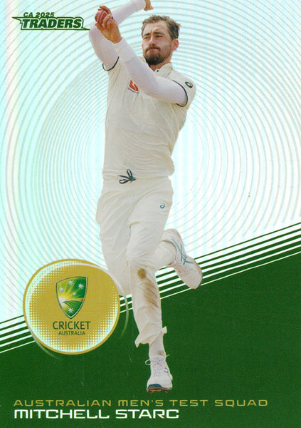 2025-26 Cricket Traders - Silver - S 009 - Mitchell Starc - Australia Men's Test