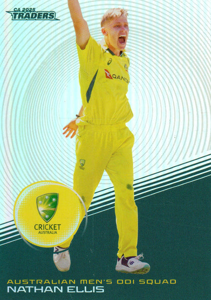 2025-26 Cricket Traders - Silver - S 013 - Nathan Ellis - Australia Men's ODI
