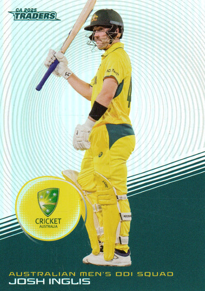 2025-26 Cricket Traders - Silver - S 016 - Josh Inglis - Australia Men's ODI