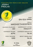 2025-26 Cricket Traders - Silver - S 016 - Josh Inglis - Australia Men's ODI