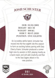 2023 NRL Elite Common Card - 061 - Josh Schuster - Manly-Warringah Sea Eagles