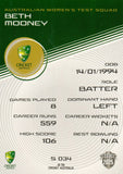 2025-26 Cricket Traders - Silver - S 034 - Beth Mooney - Australia Women's Test