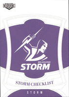 2023 NRL Elite Common Card - 064 - Melbourne Storm Checklist - Melbourne Storm