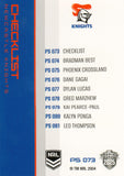 2025 NRL Traders - Parallel - P 073 - Knights Checklist - Newcastle Knights