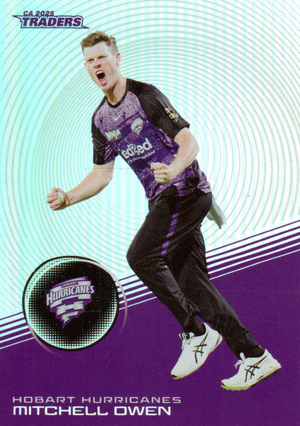 2025-26 Cricket Traders - Silver - S 084 - Mitchell Owen - Hobart Hurricanes