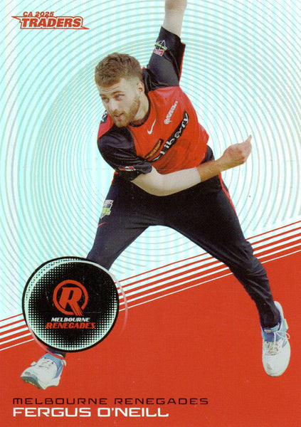 2025-26 Cricket Traders - Silver - S 094 - Fergus O'Neill - Melbourne Renegades