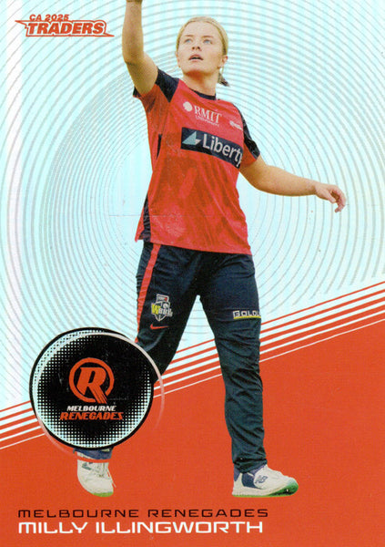 2025-26 Cricket Traders - Silver - S 099 - Milly Illingworth - Melbourne Renegades